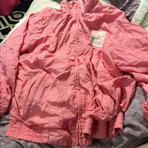 Vintage pink windbreaker jacket